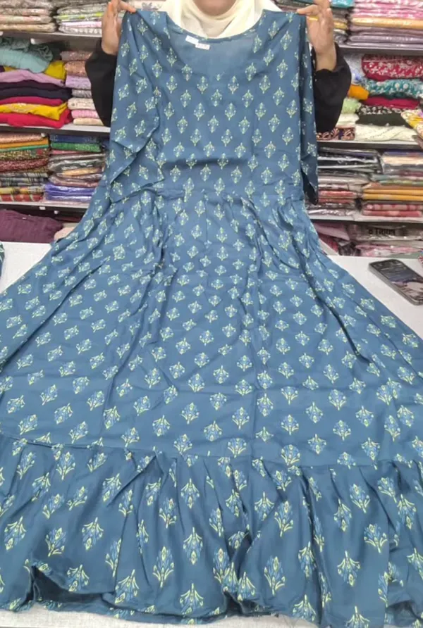 Premium Rayon Full Length Maxi Gown | MG140